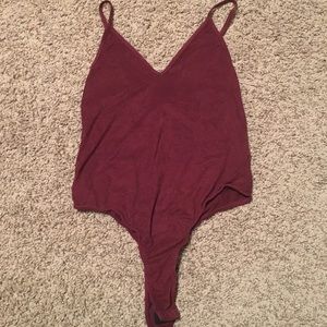 V-neck body suit